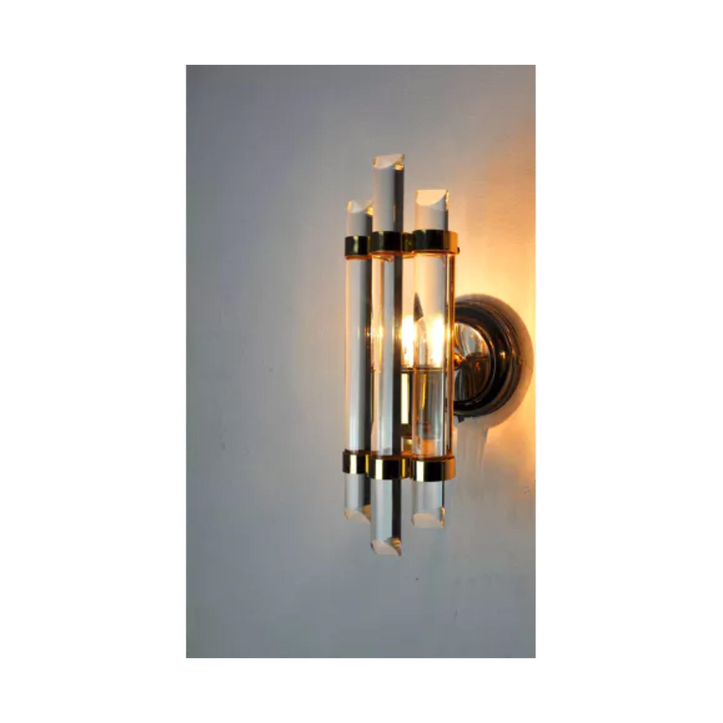 Late 20th Century Venini Wall Lamp in Glass, Italy, 1970s For Sale