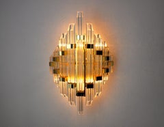 Venini Wall Lamp, Murano Glass, Italy, 1970