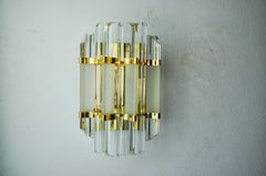 Applique Venini, vetro triedri, Murano, Italia, 1970