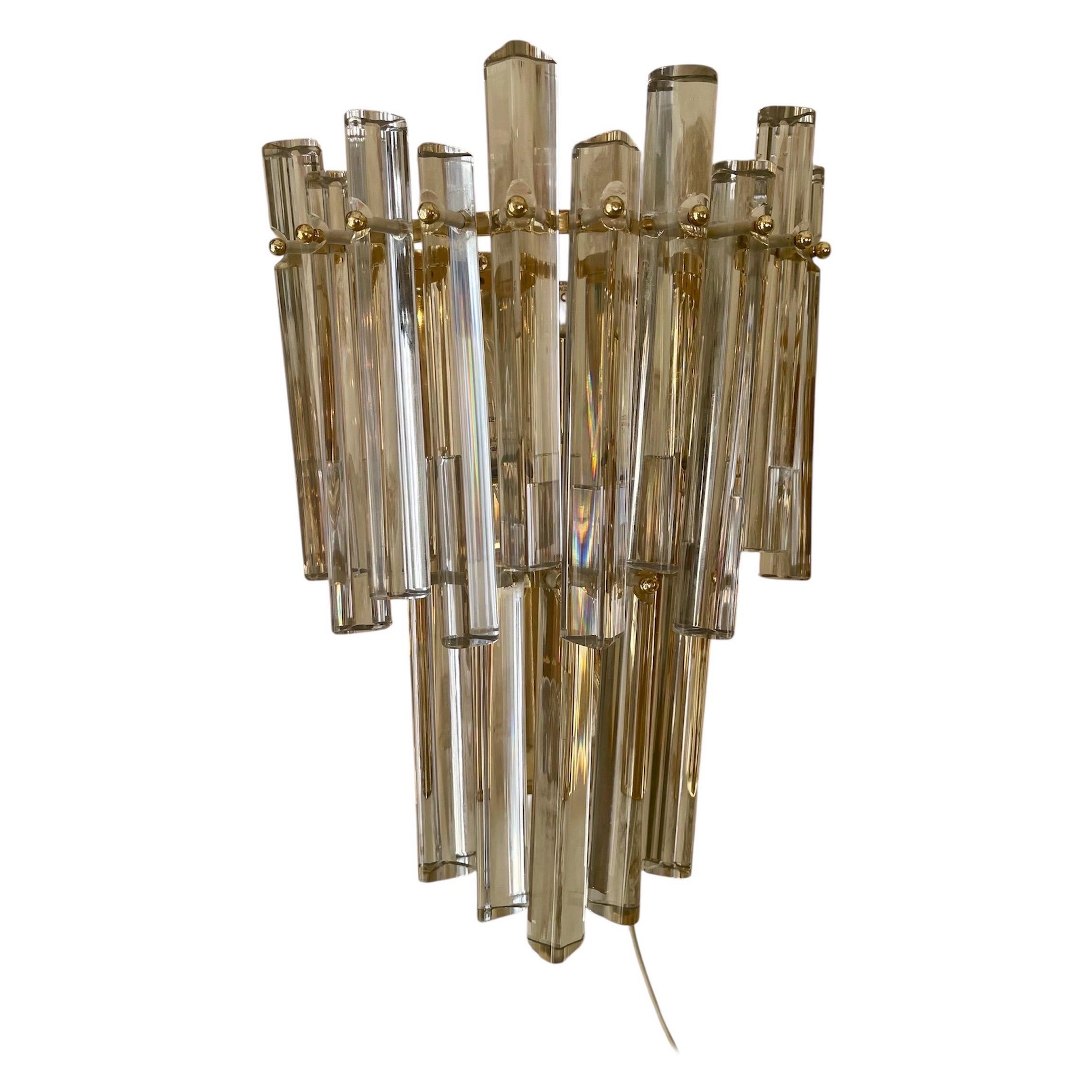 Venini Aplique Cristal Murano , Italia, 1980 en venta