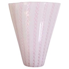 Venini Zanfirico Flared Vase