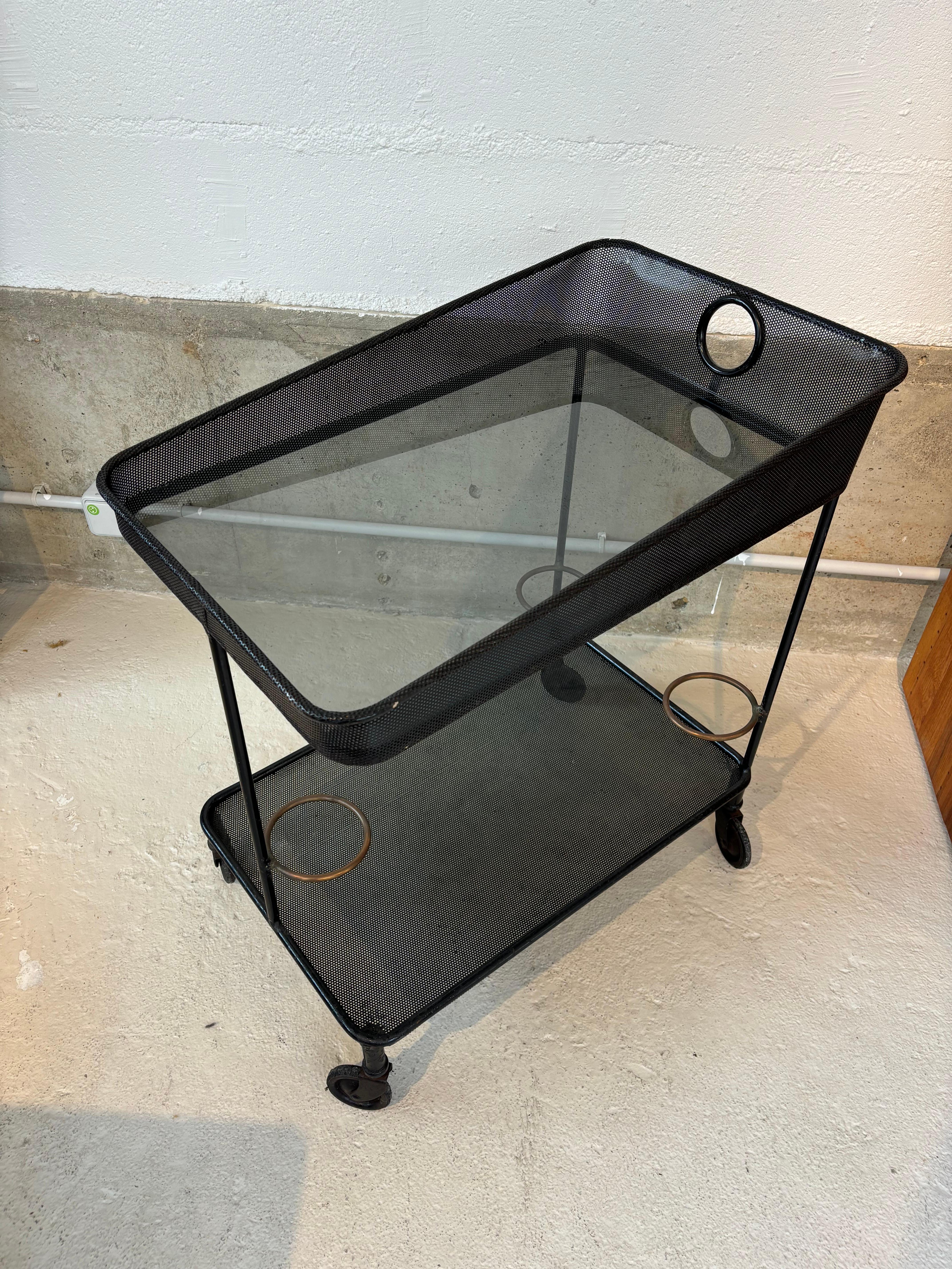 Venise serving table by Mathieu Matégot For Sale 8