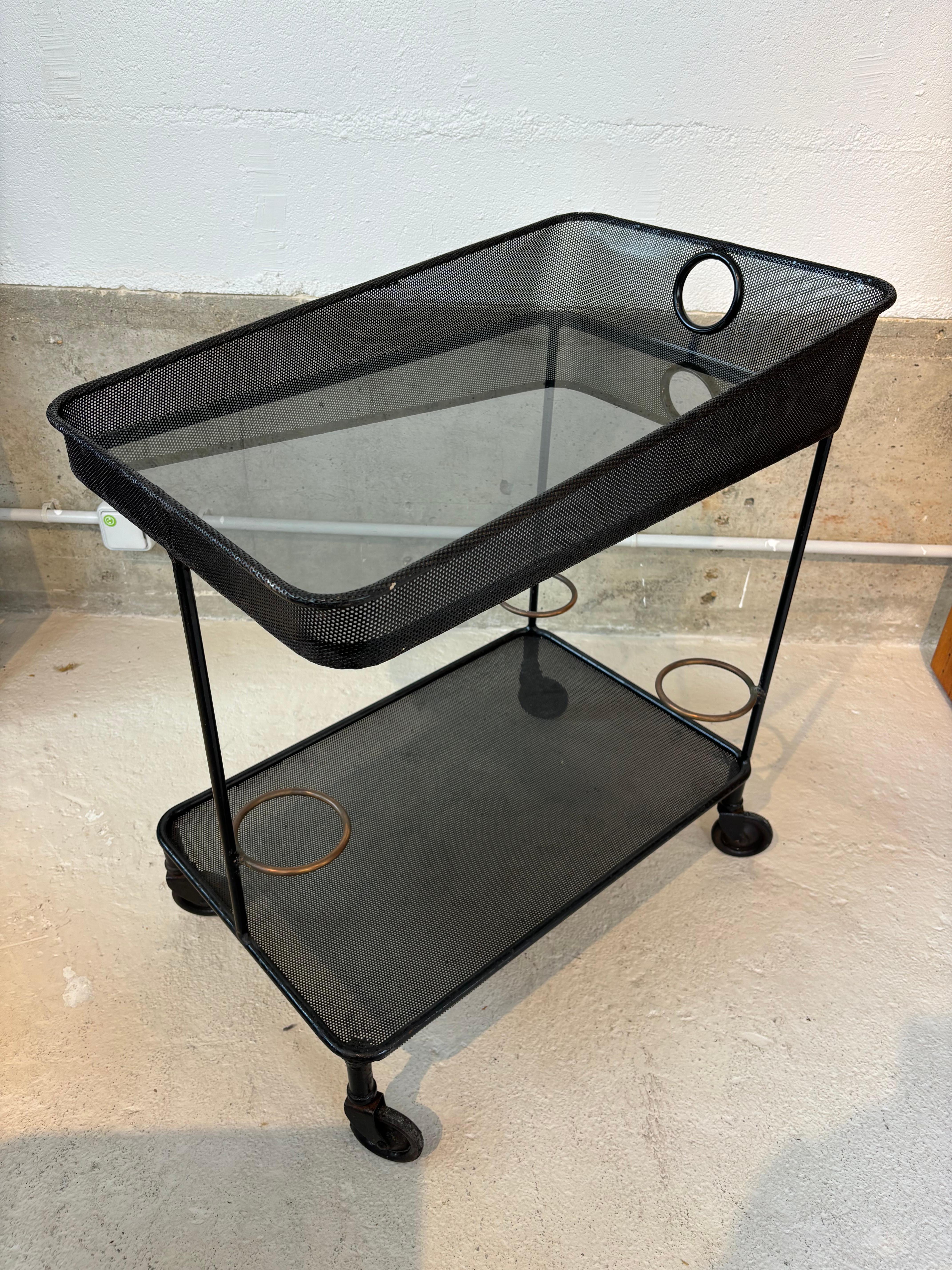 Mid-Century Modern Venise serving table by Mathieu Matégot For Sale