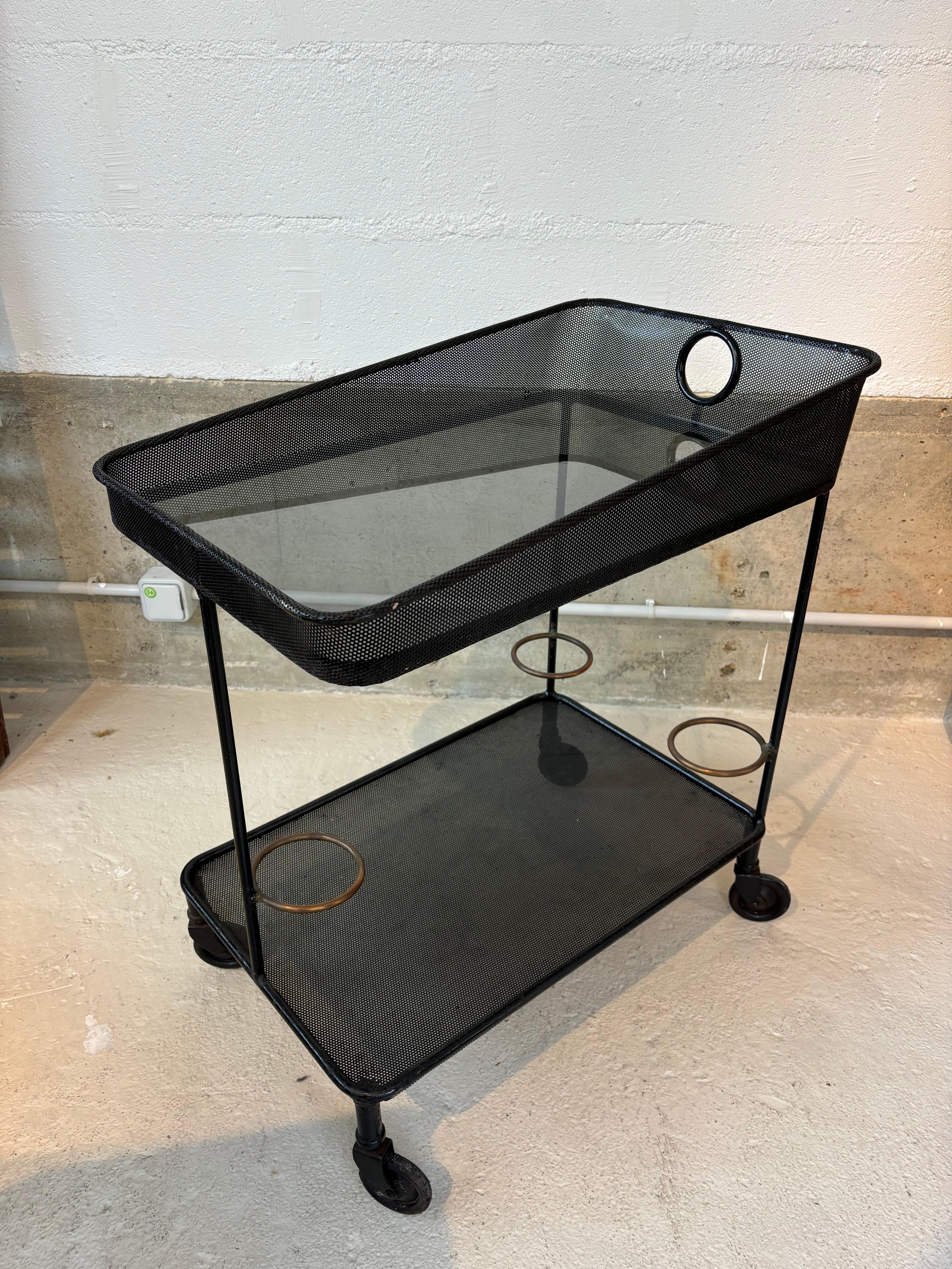 French Venise serving table by Mathieu Matégot For Sale