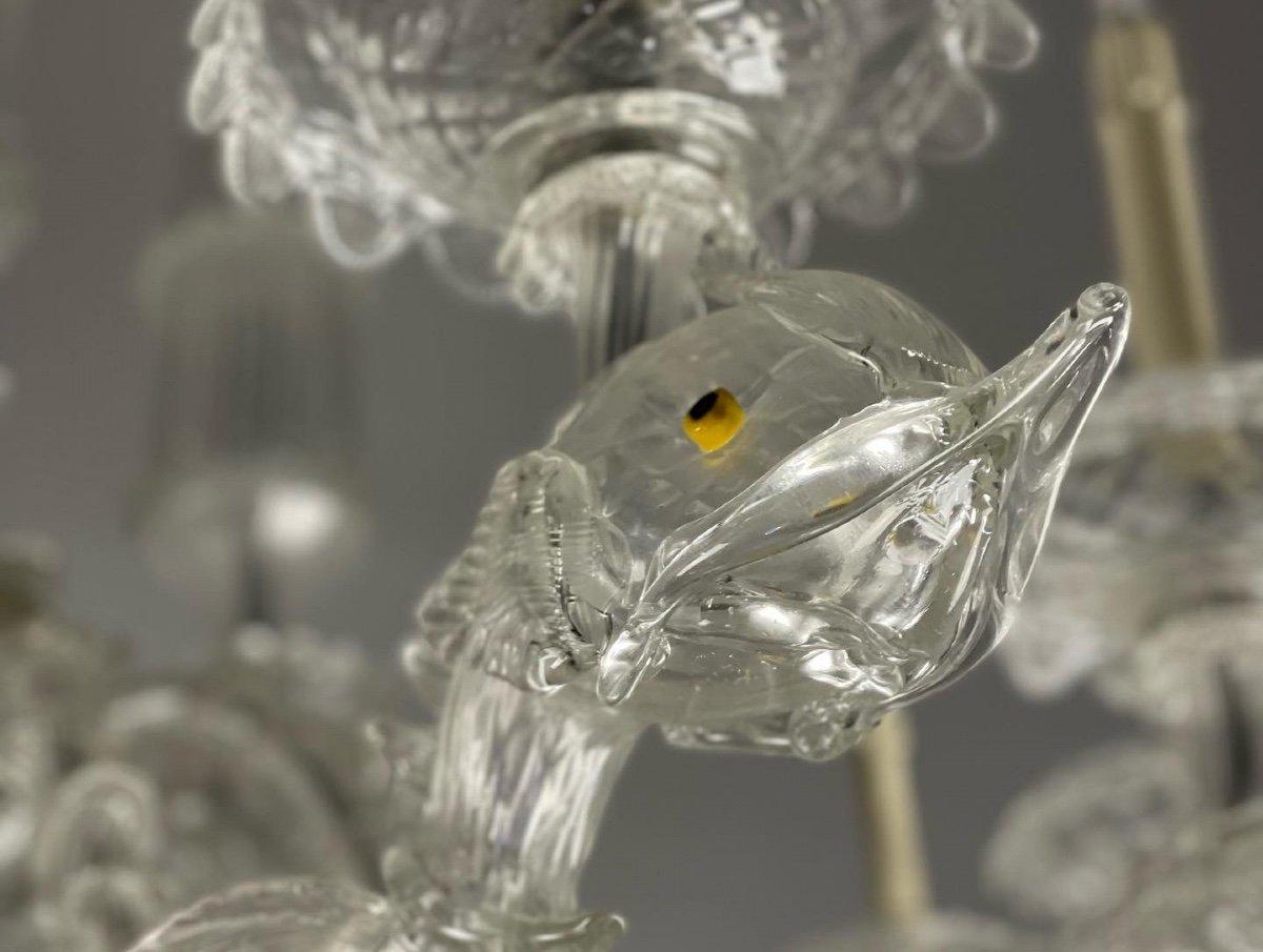 Lampadario veneziano in vetro di Murano a 12 bracci di luce in vendita 1