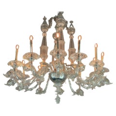 Vintage Venitian Chandelier In Murano Glass 12 Arms Of Light