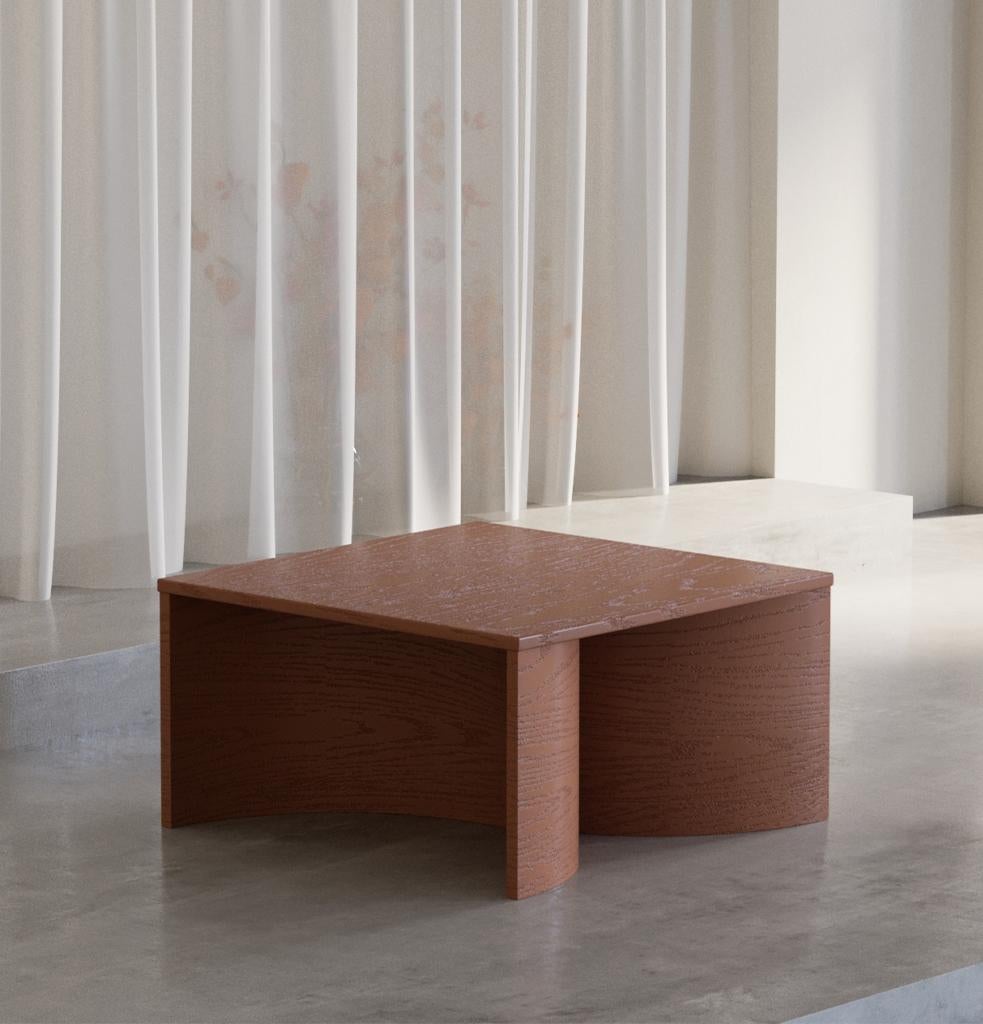 Elegant and minimal lines create the timeless silhouette of the Venn Coffee Table.
The colorful lacquer work done on the wood veneer adds a modern atmosphere to the coffee table.
When more than one coffee table is brought together, it creates both a