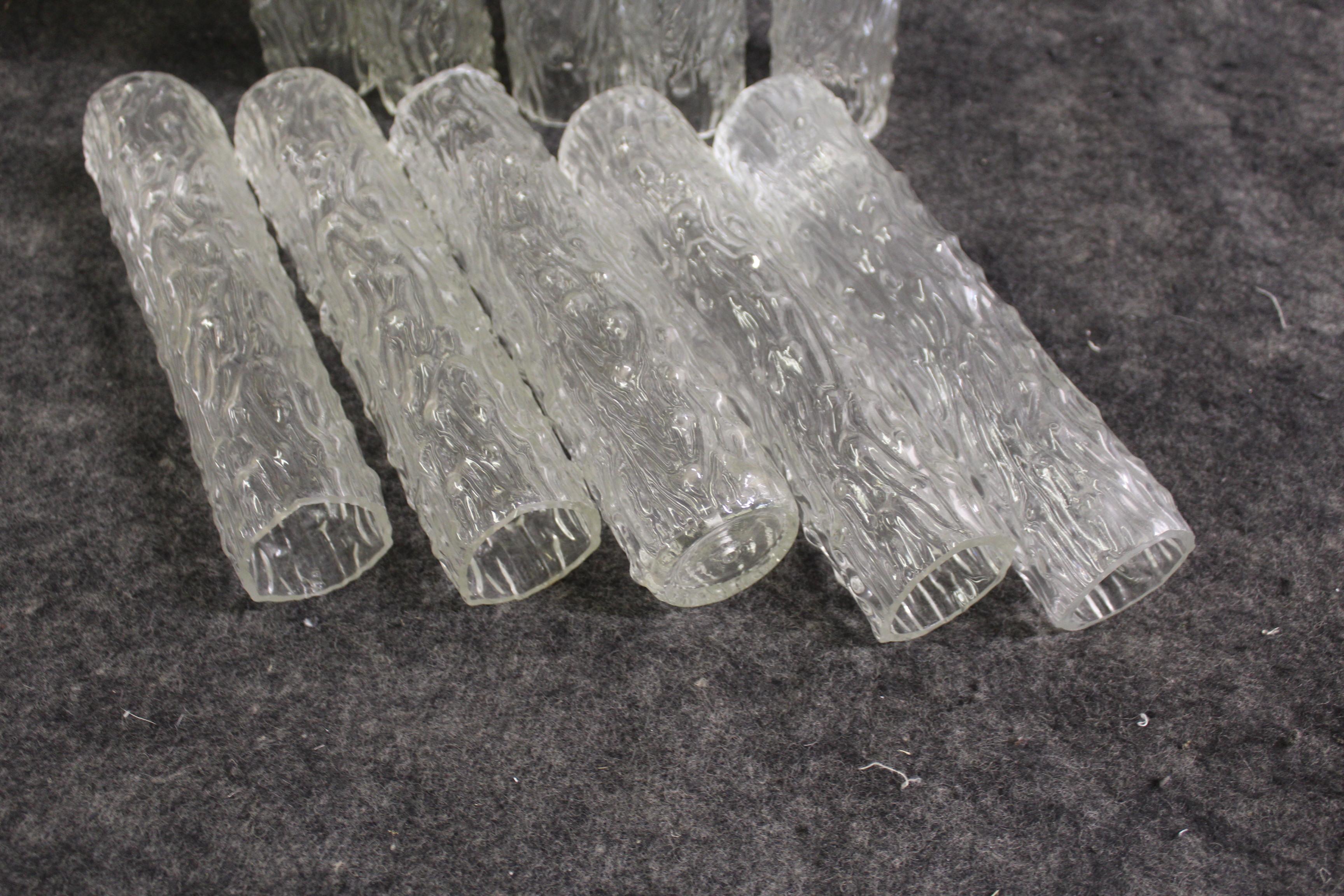 Cortinas de cristal Vennini Originales mediados del siglo XX en venta