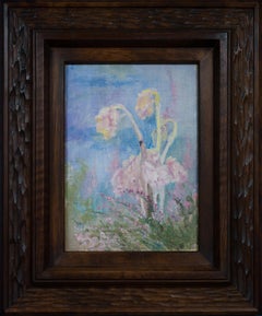 Deux fleurs de pin peintes par l'artiste féminine Venny Soldan-Brofeldt