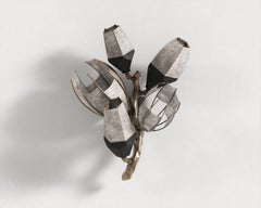 Venomous Sconce in Cast Bronze with Transparent Leather by Palena Furniture