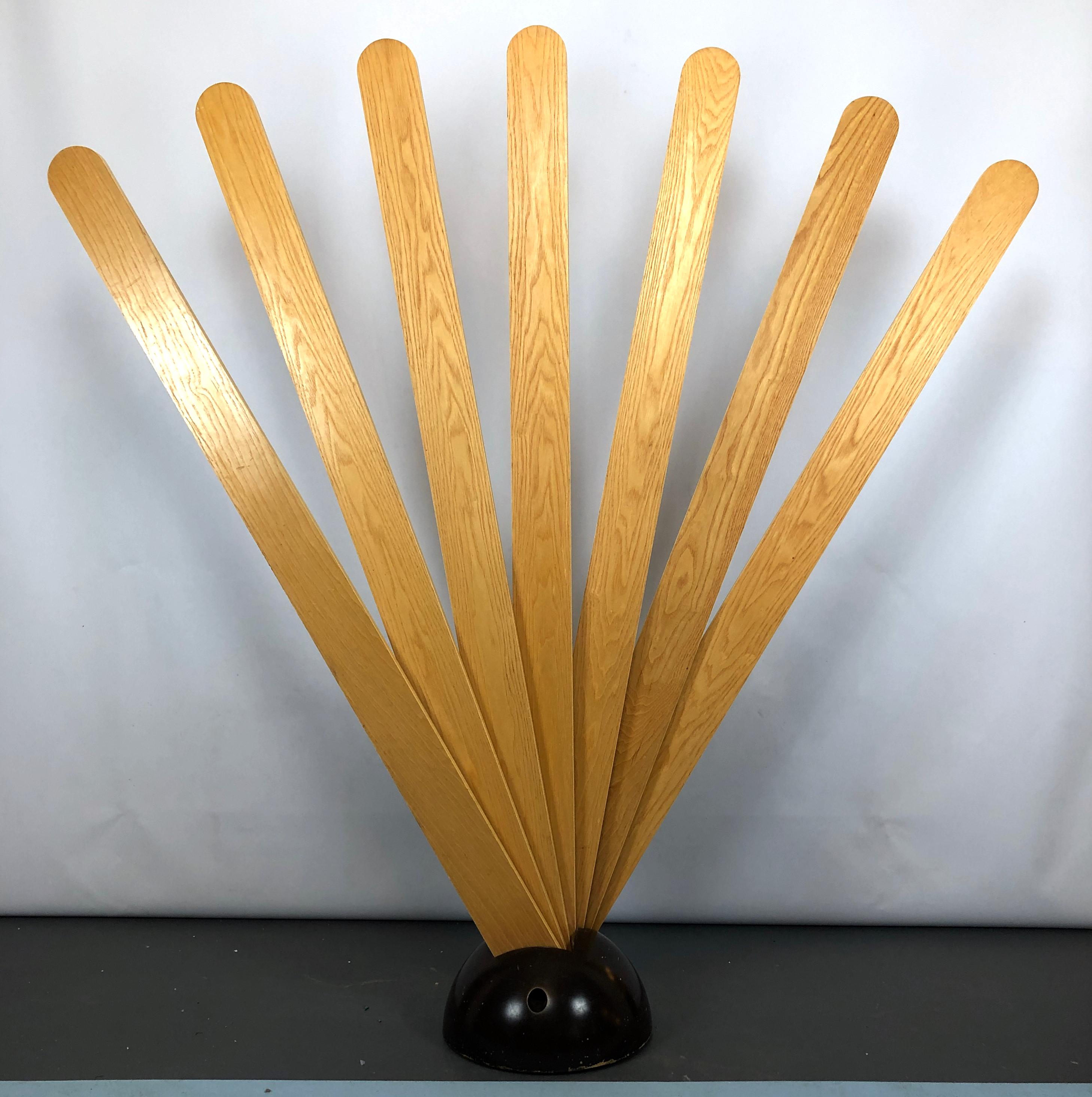 Good vintage condition for this first edition of wood coat rack or room divider designed by Giovanni Pasotto and produced in Italy during the 70s by Tarzia