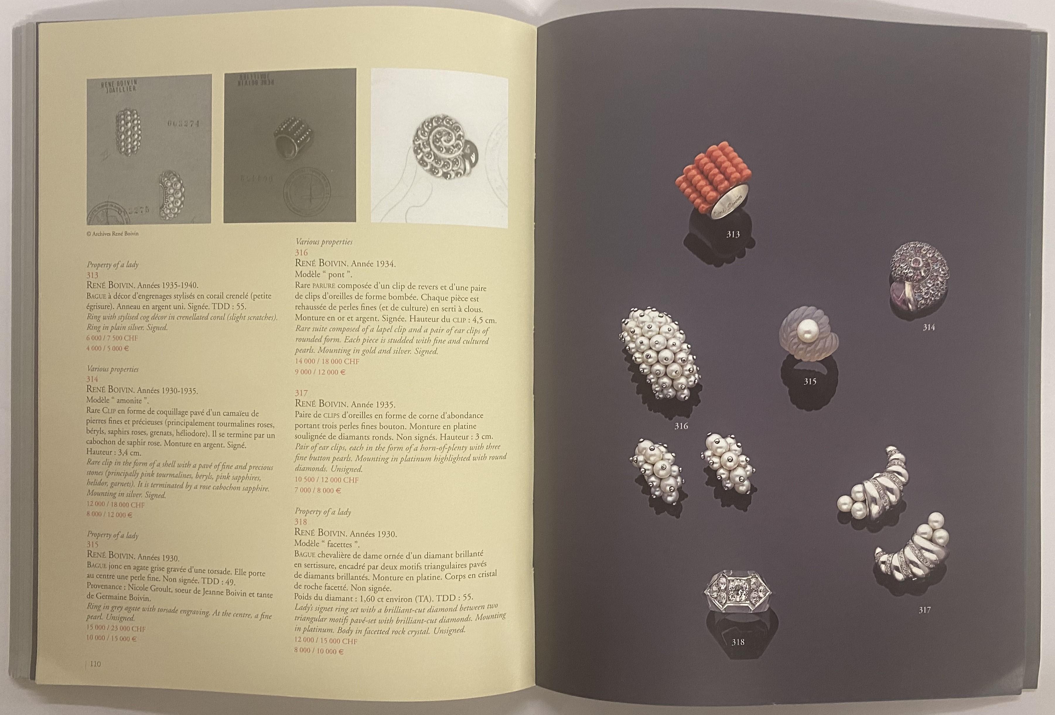 Vente Bijoux: Creations Rene Boivin (Buch) im Angebot 12