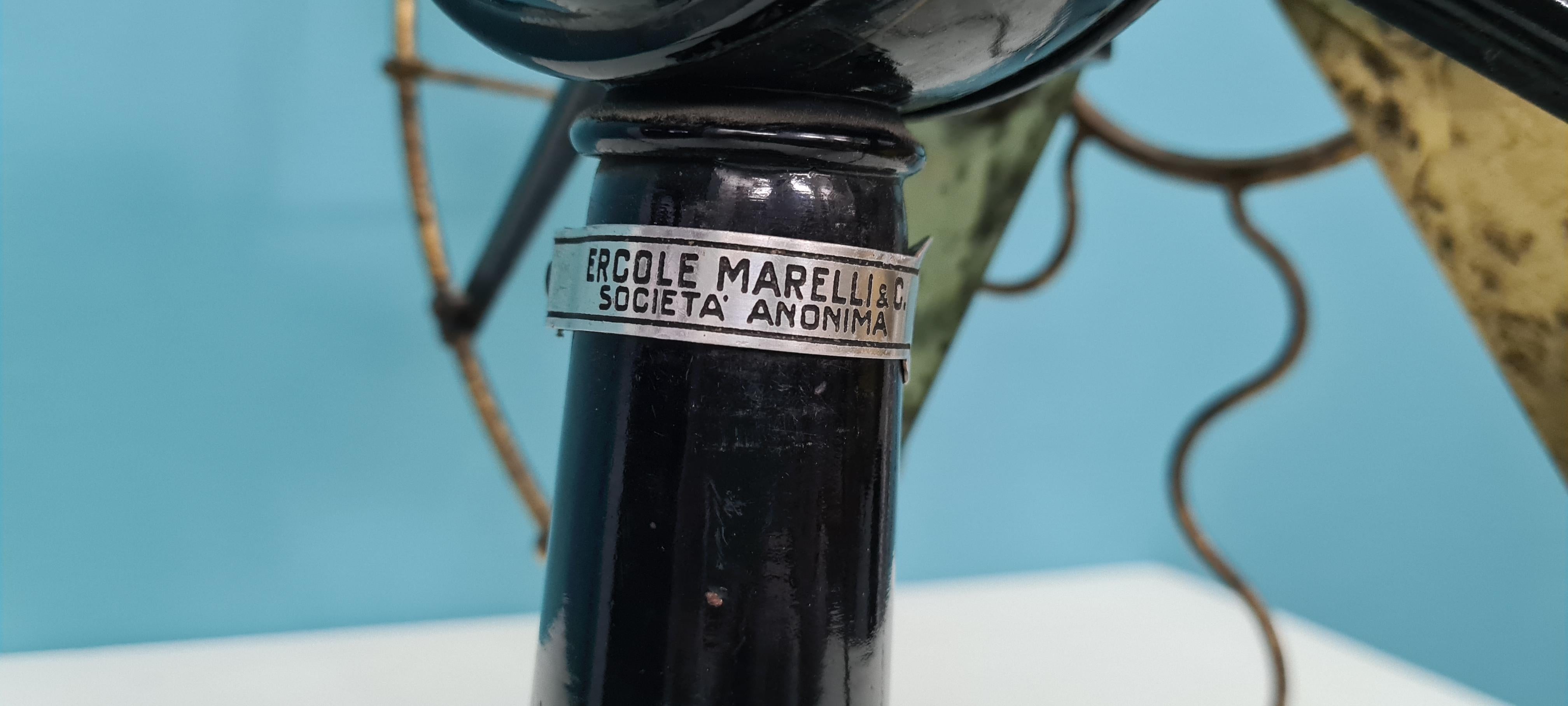 Industrial table fan by Ercole Marelli For Sale 1