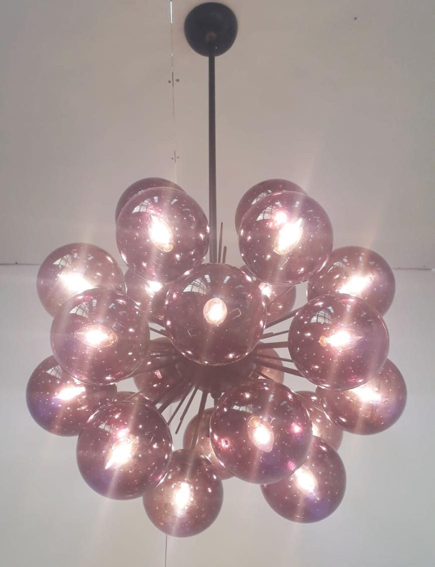 Mid-Century moderno Lampadario Ventiquattro Sputnik di Fabio Ltd in vendita