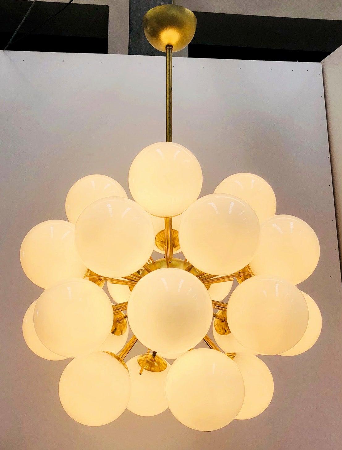 Mid-Century Modern Ventiquattro Sputnik Chandelier by Fabio Ltd For Sale