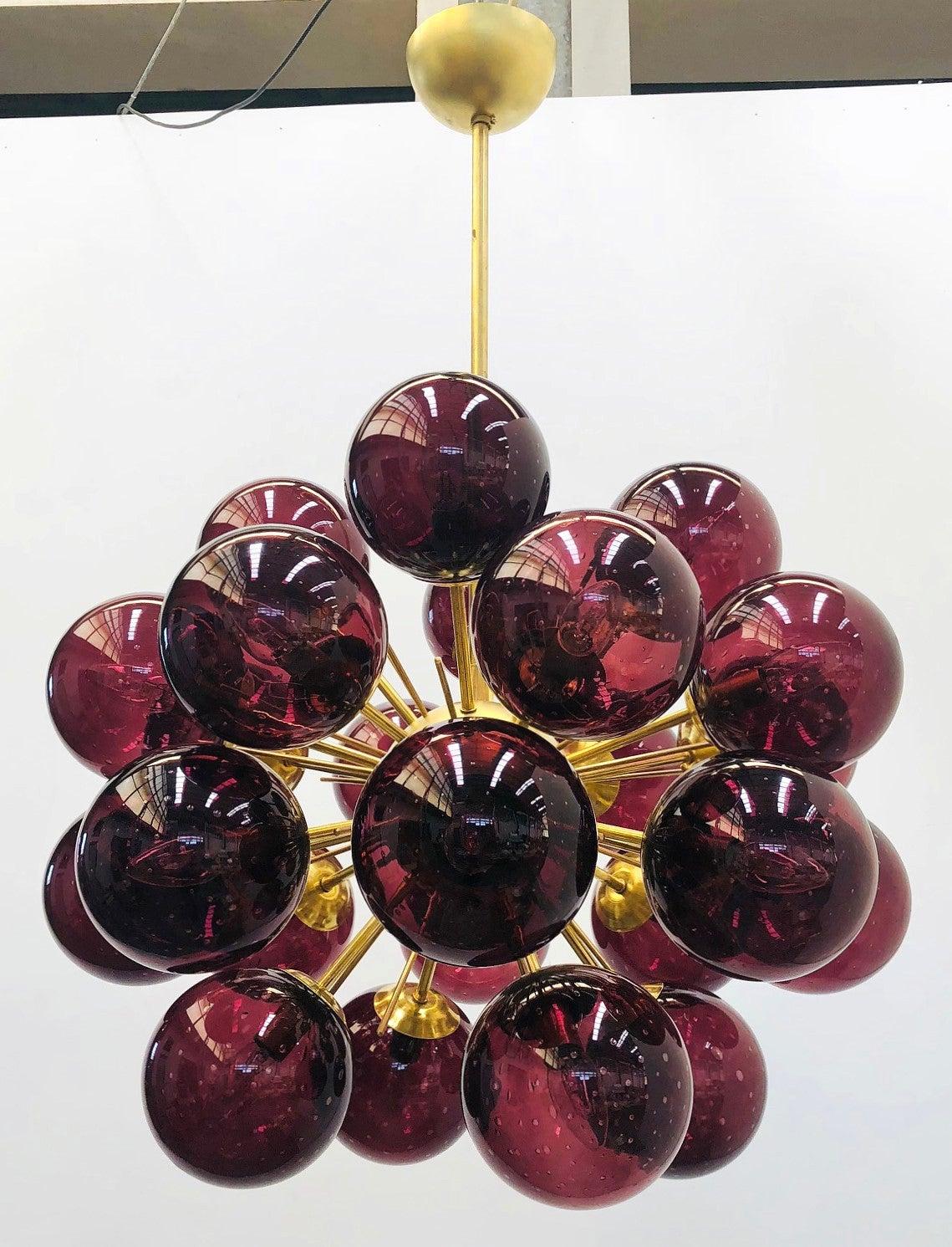 Mid-Century moderno Lampadario Ventiquattro Sputnik di Fabio Ltd in vendita