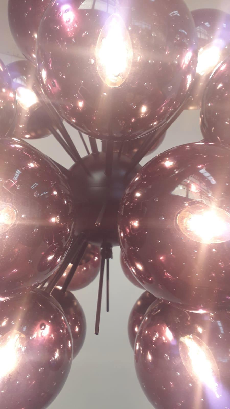 Verniciatura a polvere Lampadario Ventiquattro Sputnik di Fabio Ltd in vendita