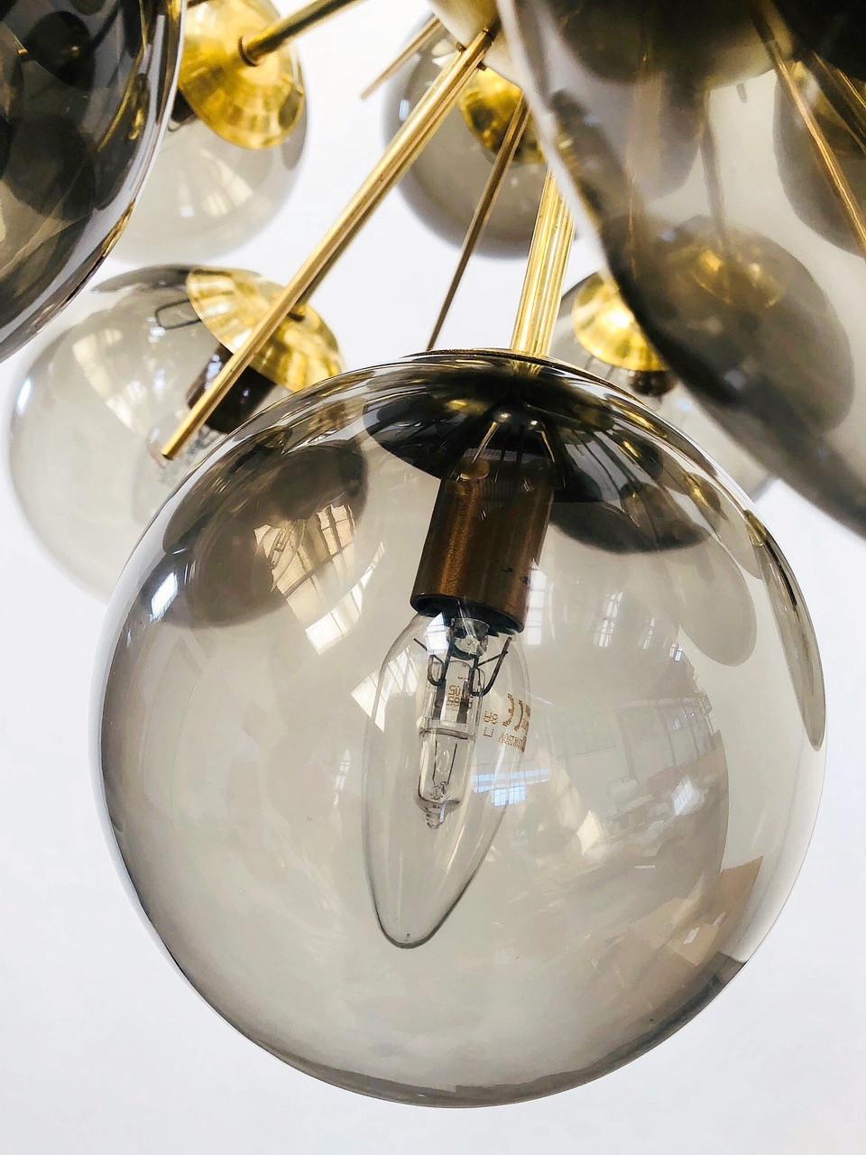 Ventiquattro Sputnik Chandelier by Fabio Ltd For Sale 1