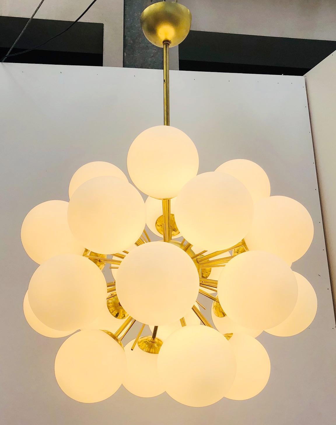 Italian Ventiquattro Sputnik Chandelier by Fabio Ltd For Sale