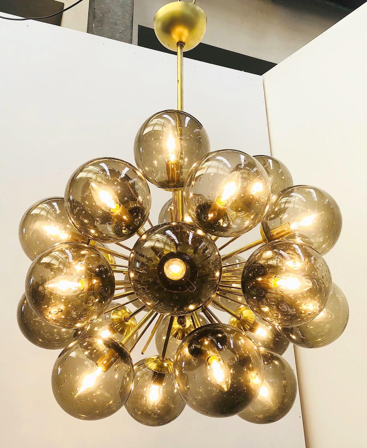 Italian Ventiquattro Sputnik Chandelier by Fabio Ltd For Sale