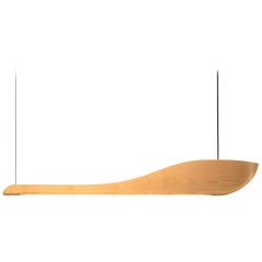 Vento Pendant Light by Marcos Amato in Exotic Solidwood, Ash, Limited Edition