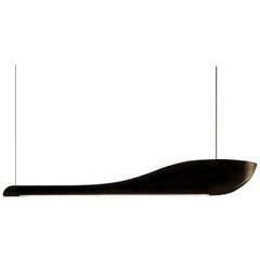 Vento Pendant Light by Marcos Amato in Solidwood, Carbonized, Limited Edition