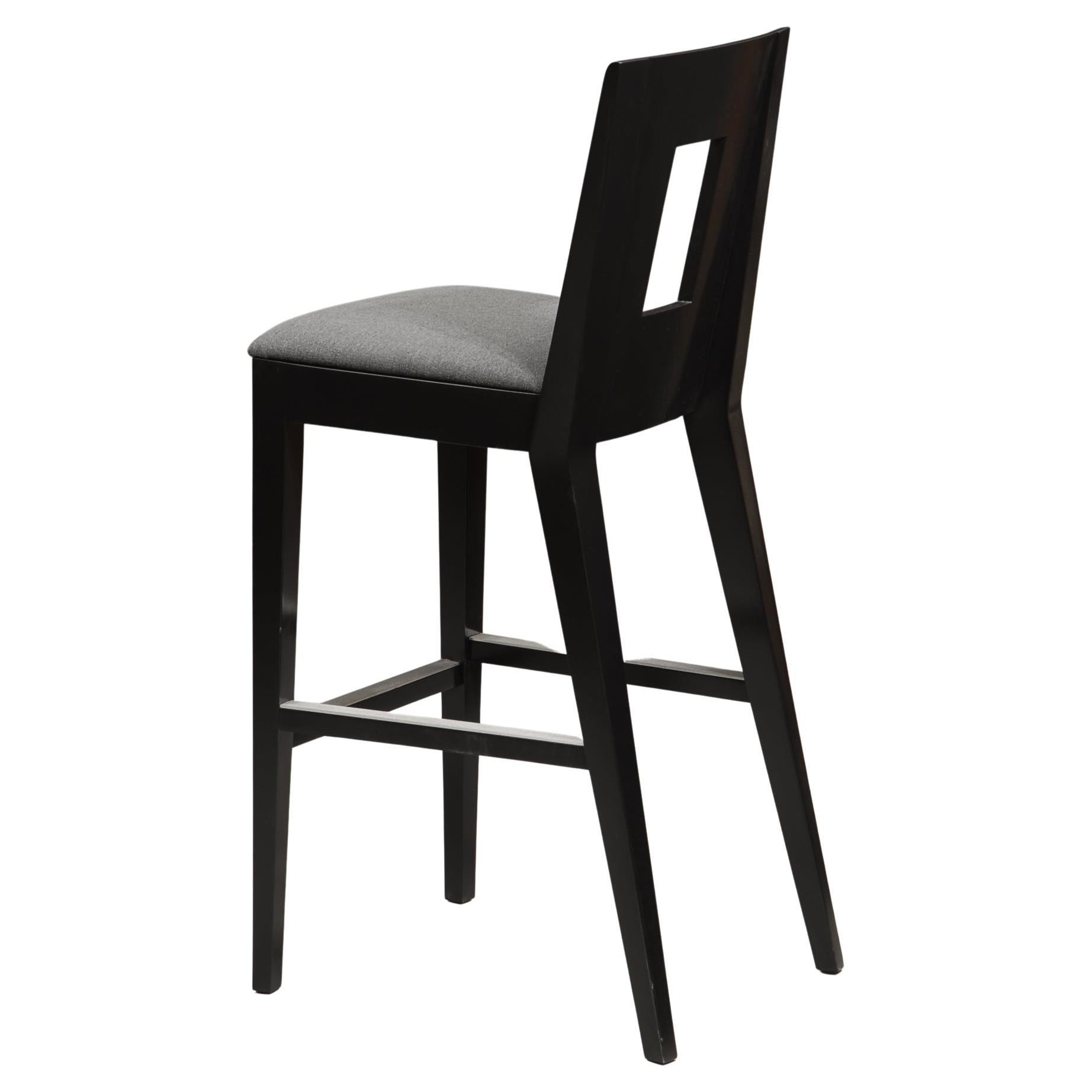 1950s Solid Maple and Rush Seat Counter Stools Bar Stools, a Pair at