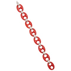 Ventrella Coral Links Diamonds Bracelet