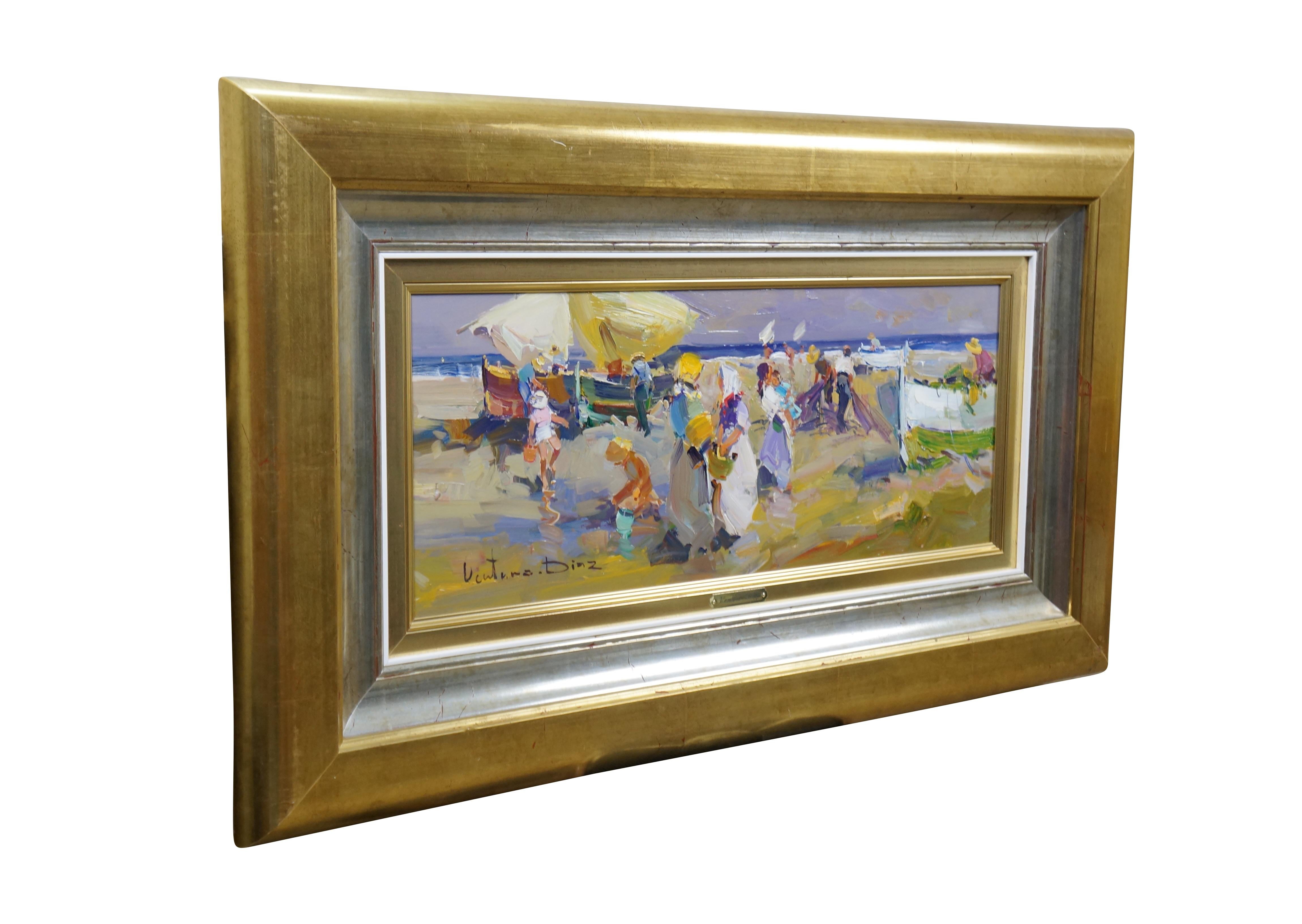 Quadro impressionista a olio su tela della fine del XX secolo intitolato 