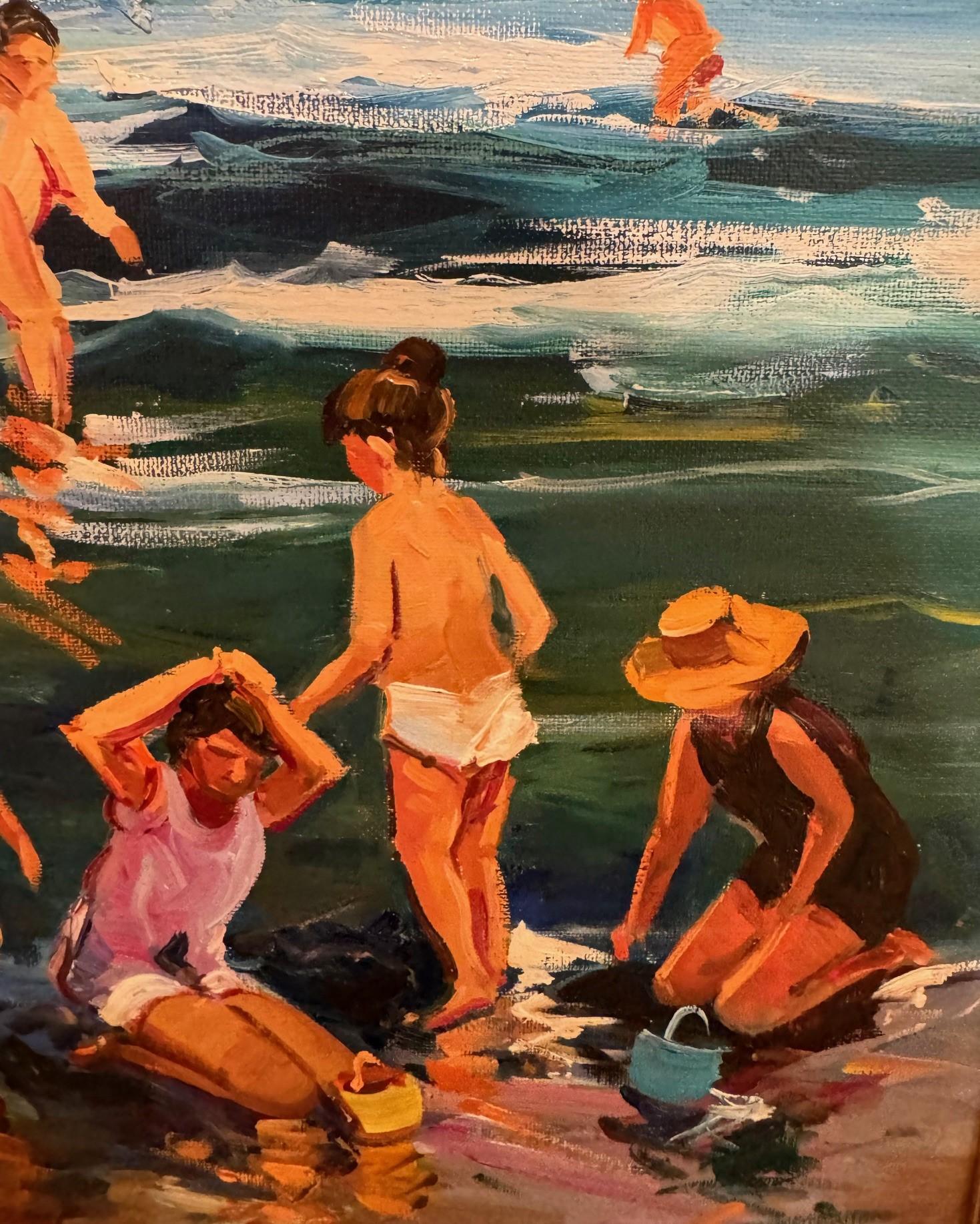 Un tempo da ricordare - Landscape Painting Beige di Ventura Diaz
