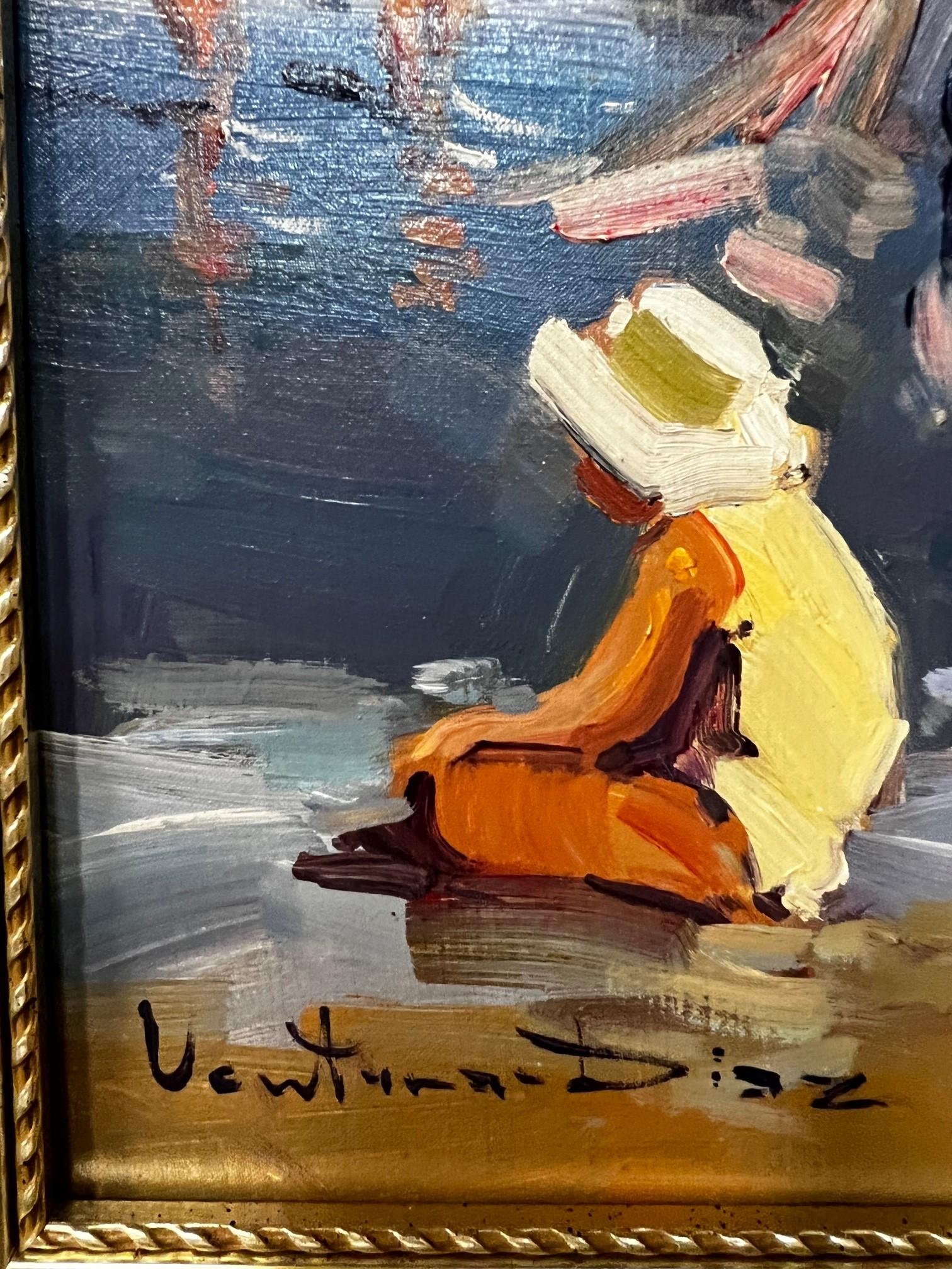 Les prises d'aujourd'hui - Painting de Ventura Diaz