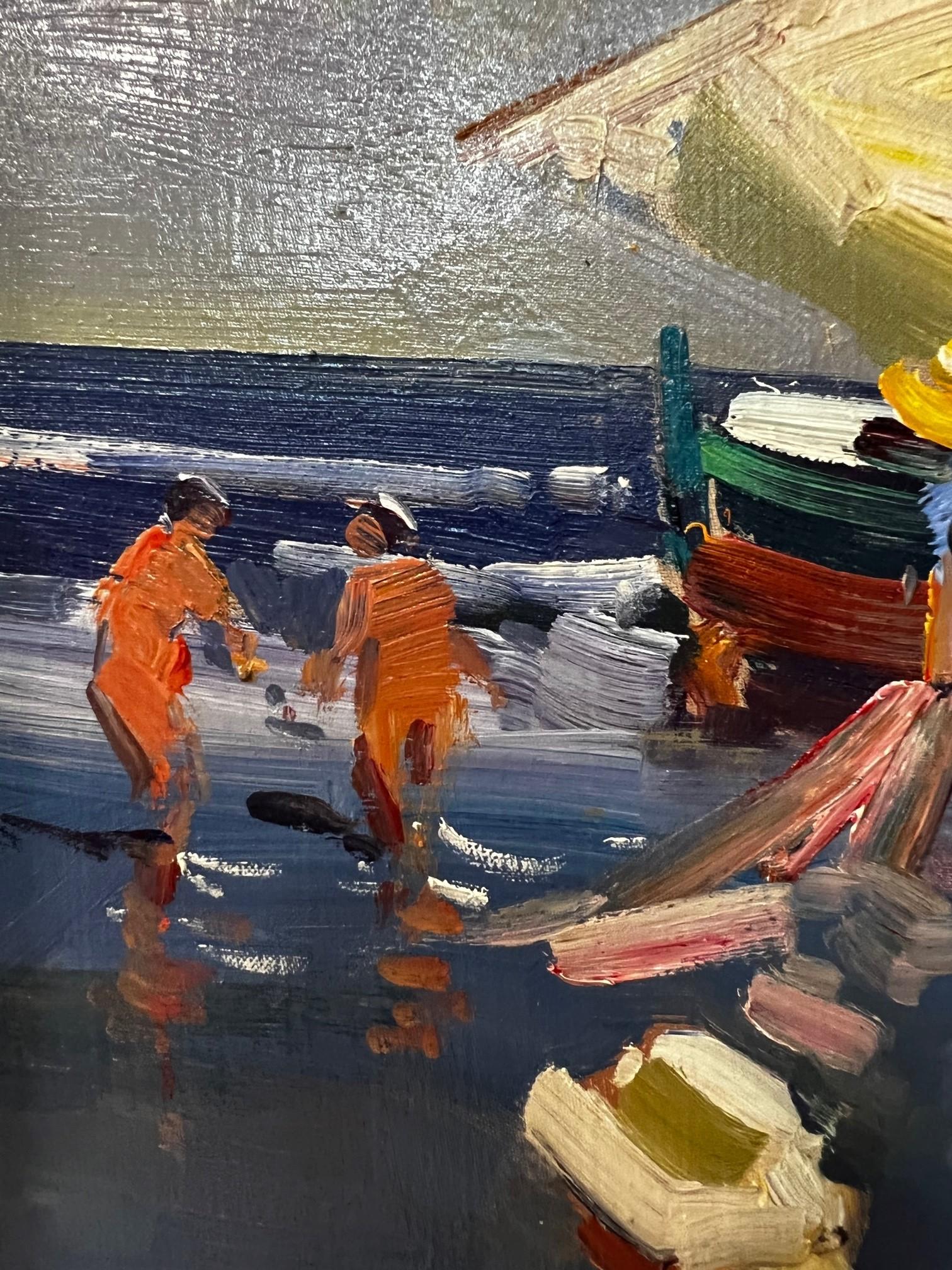 Les prises d'aujourd'hui - Impressionnisme Painting par Ventura Diaz