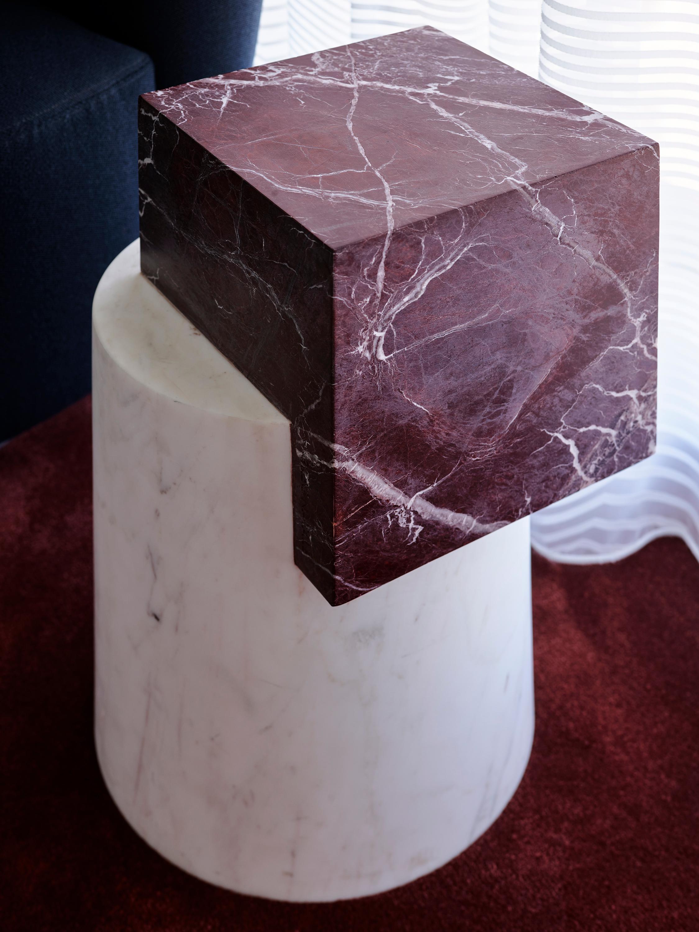 merlot marble coffee table