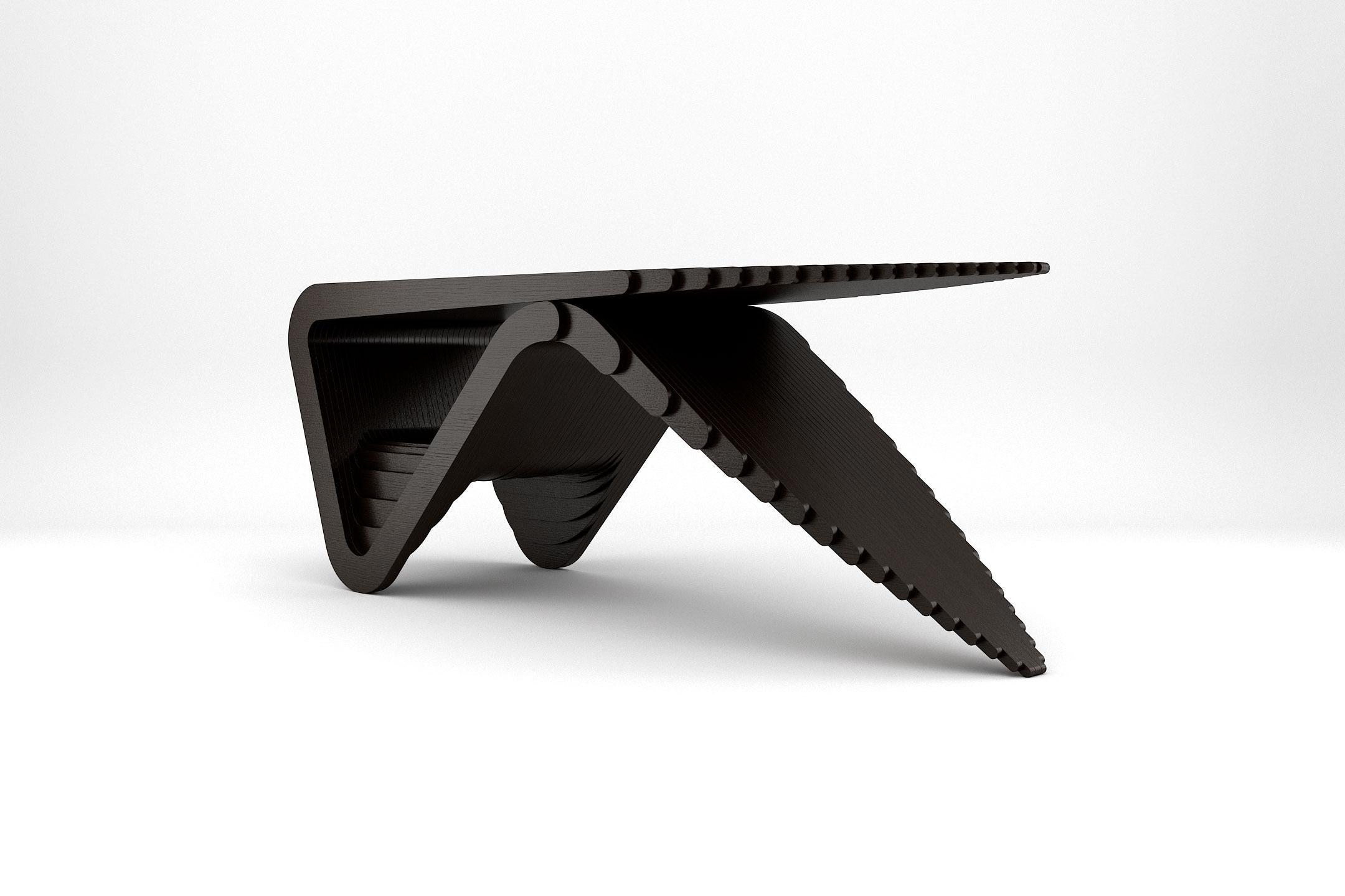 Ventus Desk - Moderner schwarzer Tisch in Handcraft von Prieto Studio (Europäisch) im Angebot