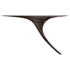 Table console Ventus en noyer par Tor Rothschild