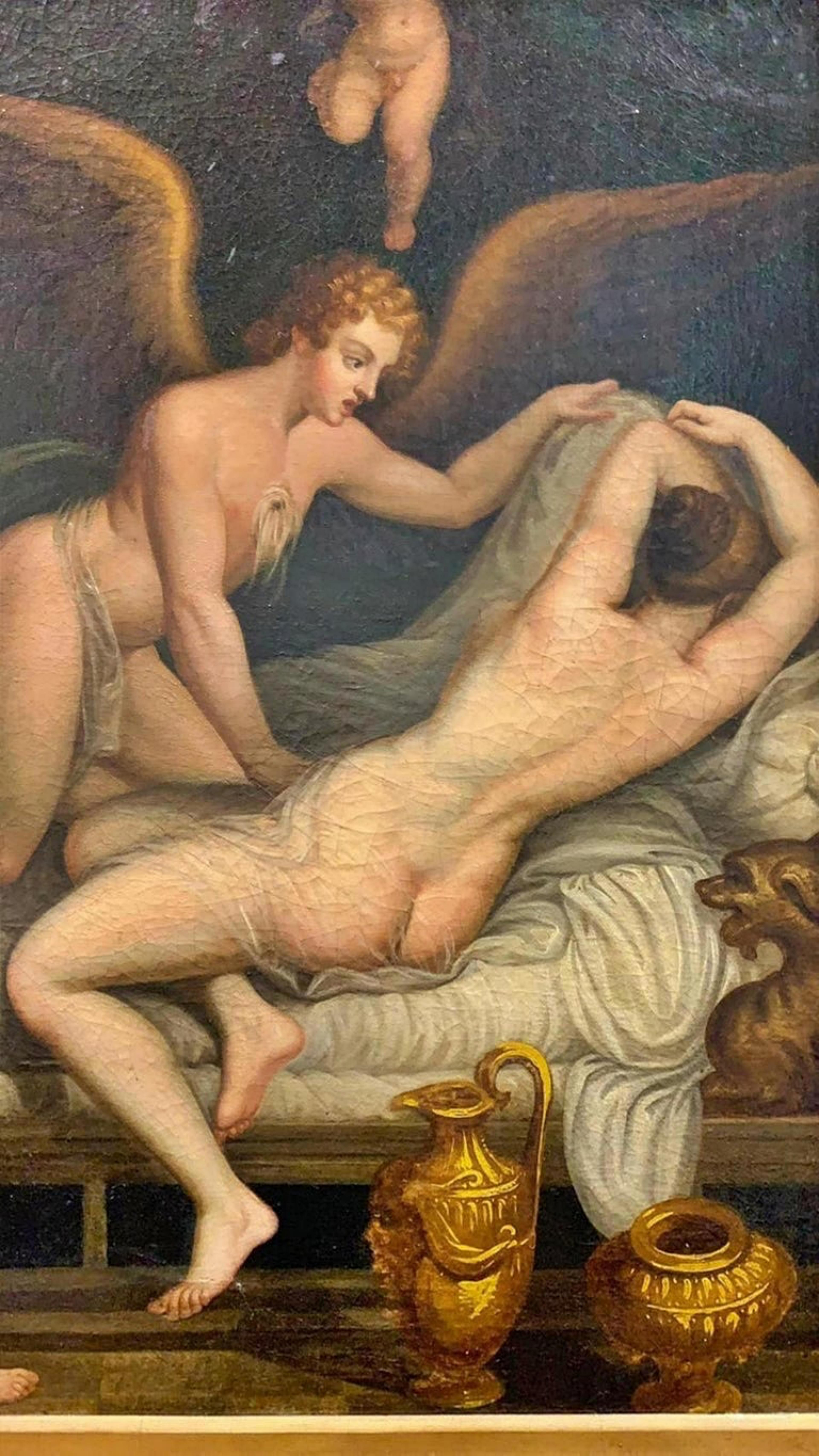 Barocco Venere e Cupido Scuola francese del XIX secolo in vendita