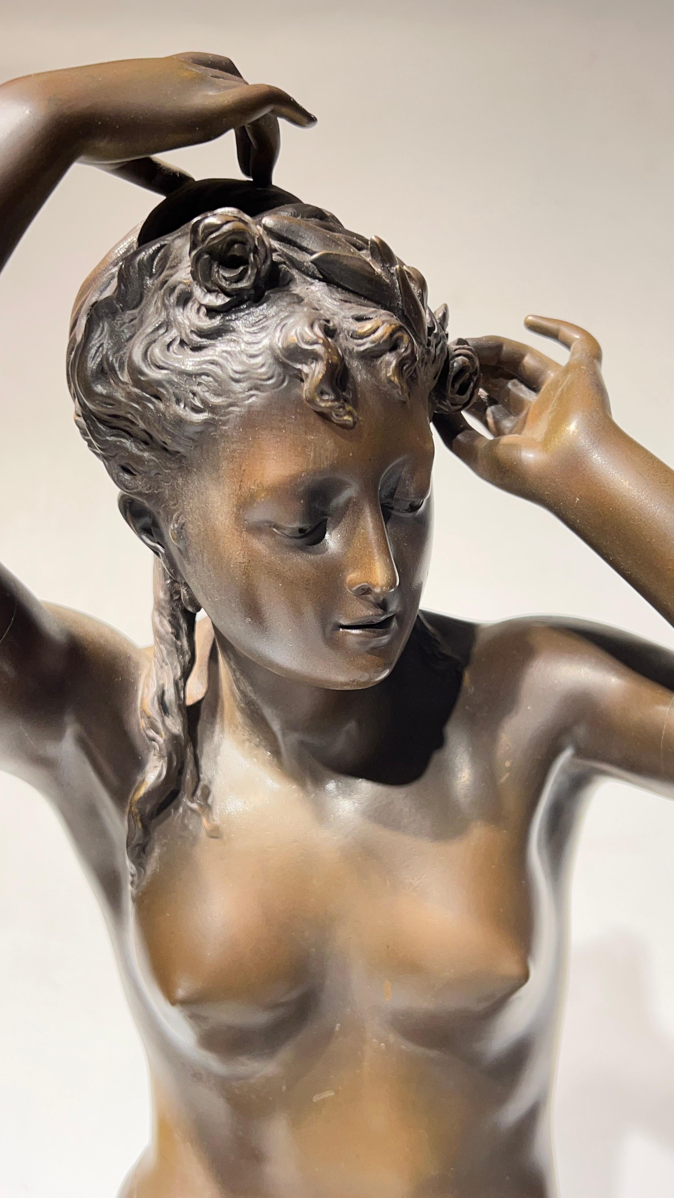 Venus und Amor-Bronze-Skulptur nach Jean Louis Gregoire, Venus und Amor (1840-1890) (19. Jahrhundert) im Angebot