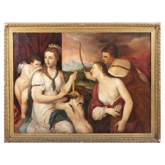 "Venus Bandaging Love" Copy of Tiziano, Italian Sc. 18th Ce. Christie's Label