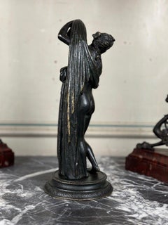 Venus Callipyge, Black Patina Bronze Sculpture, Grand Tour, 19th Century