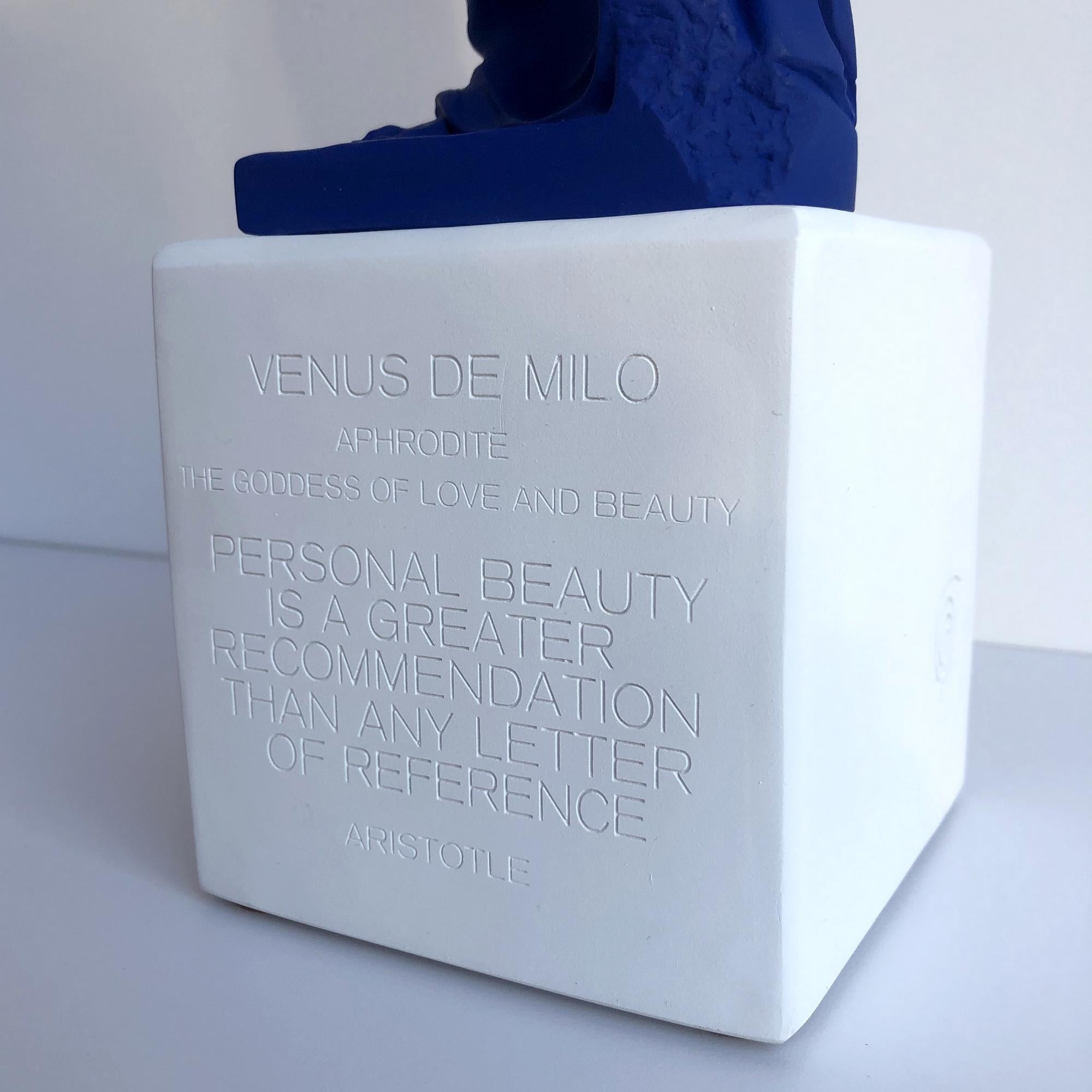 Modern In Stock in Los Angeles, Venus De Milo Statue in Blue