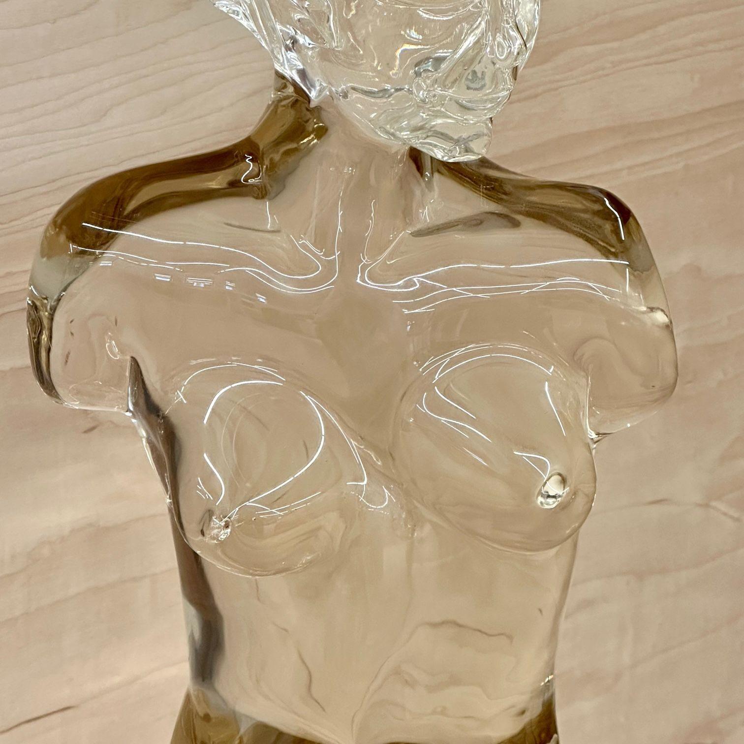 'Venus De Milo' Nude Murano Glass Sculpture / Statue, Italian Mid-Century Modern For Sale 7