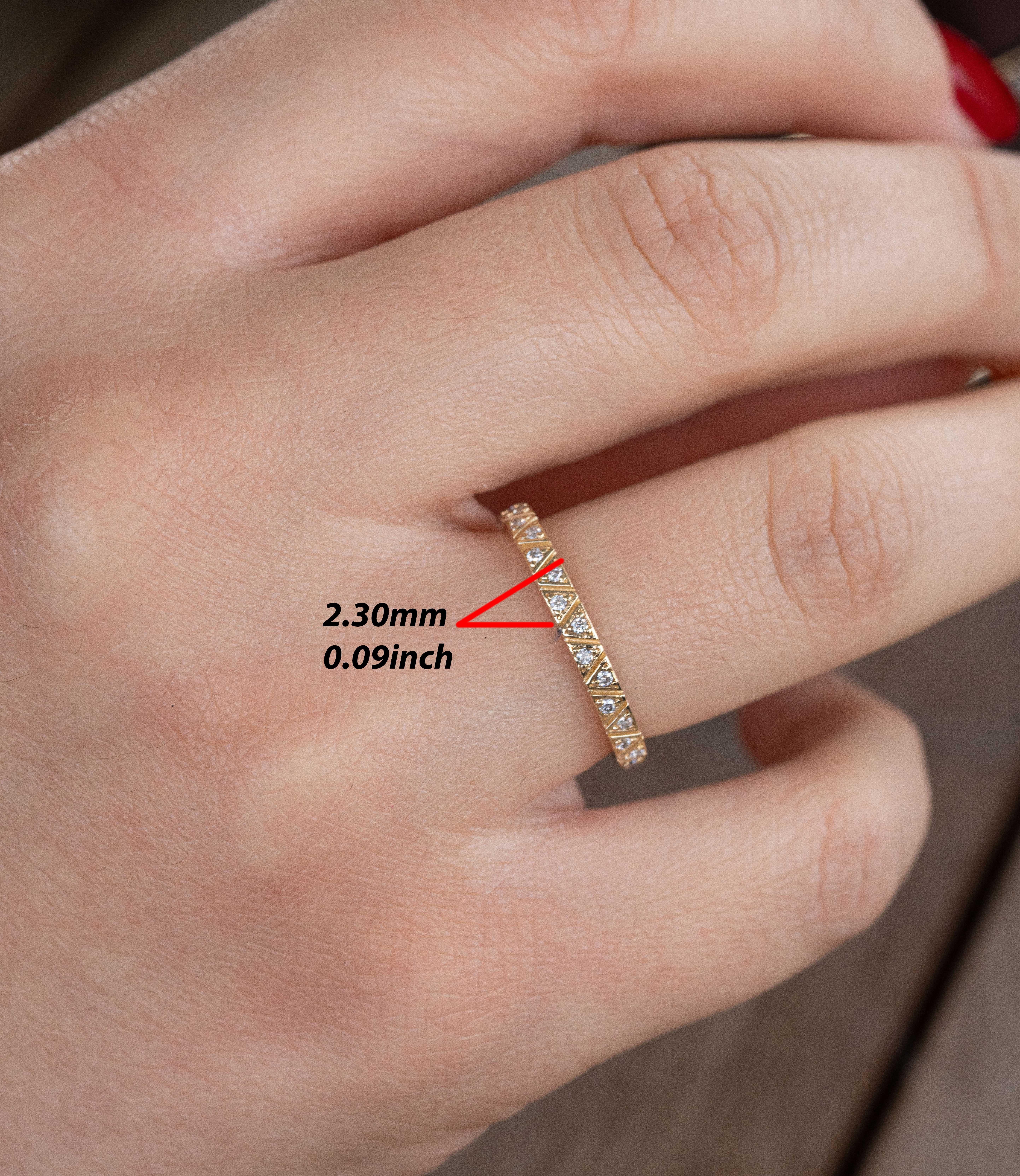 For Sale:  ‘Venus’ Diamond Wedding Band 4