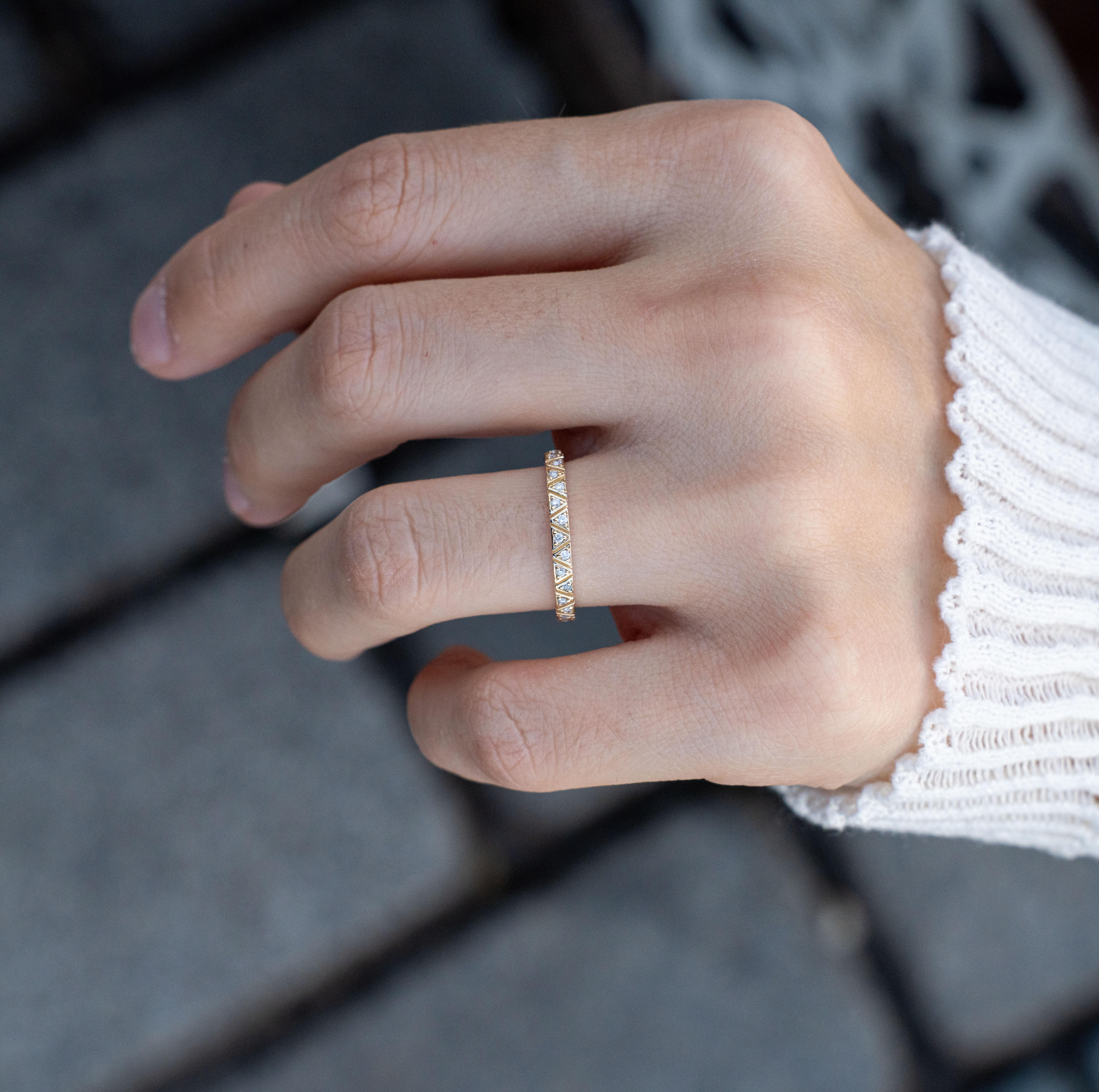 For Sale:  ‘Venus’ Diamond Wedding Band 6