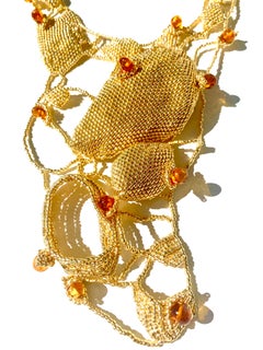 Venus Gold and Amber Necklace