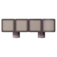 Venus Gradient Around, 4 Doors Sideboard with Lacquer Finish by Ultramobili
