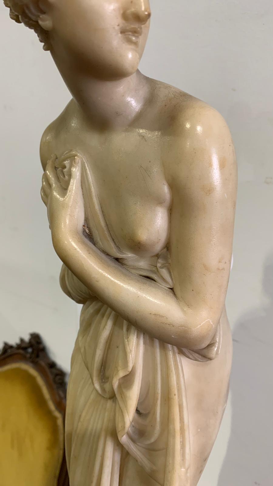 Venus in Alabaster, 19th Century Italian Sculpture For Sale 3
