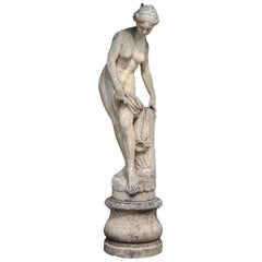 Venus Italian Carved Large Stone Garden Sculpture