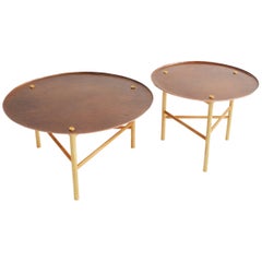 "Venus" Mexican Contemporary Side Tables Handmade in Copper