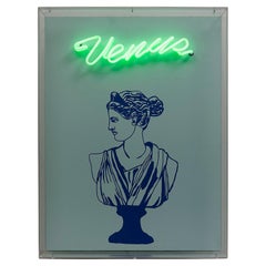 Venus. Neon Light Box Wall Sculpture. From the series Neon Classics