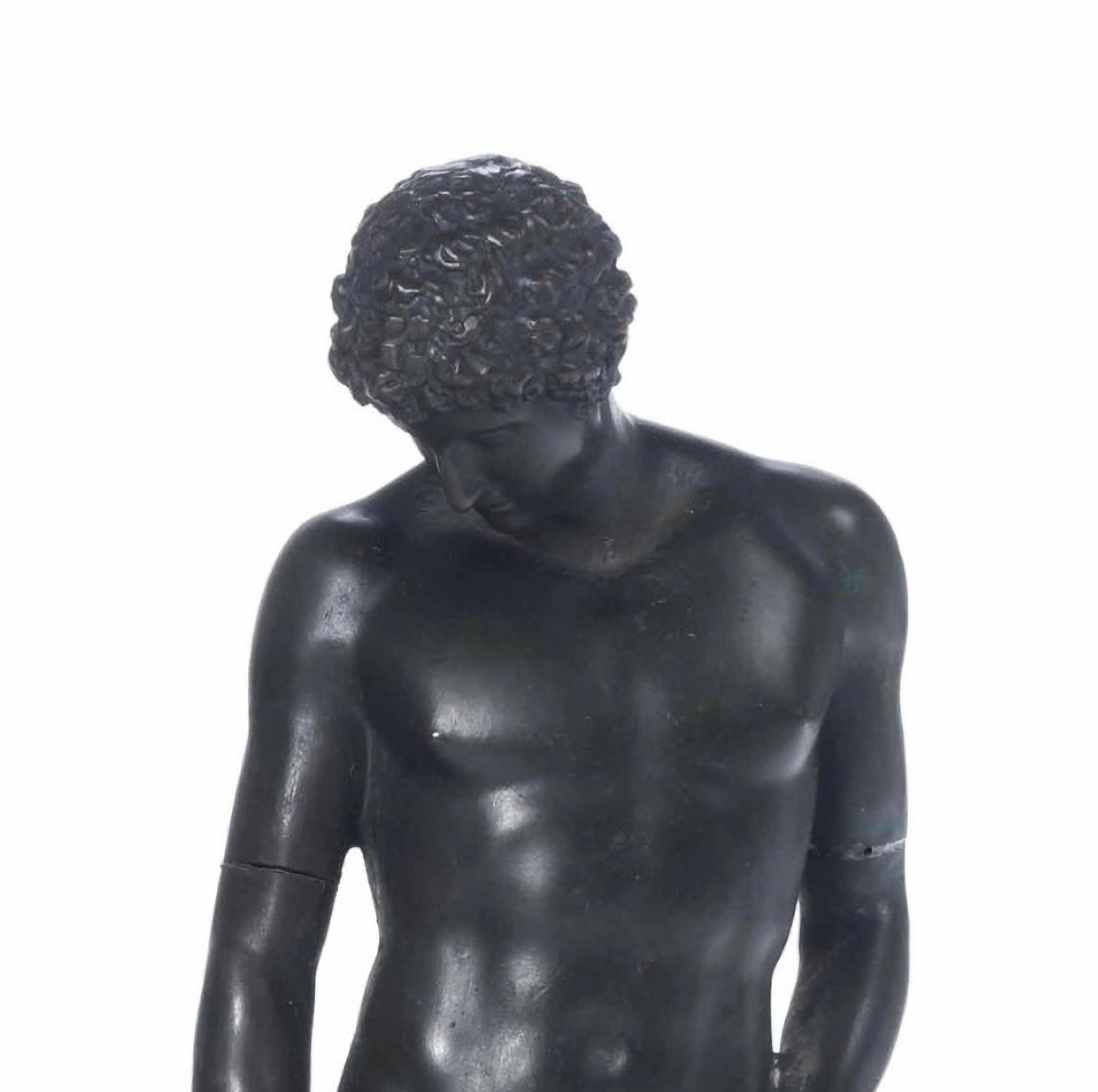 Venus of the Medici and Antinous Capitoline.
Cast and patinated Italian bronze 19th century
Measures: Venus height 32.5 cm; Antinous height 31 cm
Very good condition.
